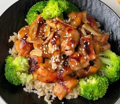 Broccoli chicken bowl