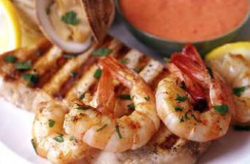 Grilled seafood