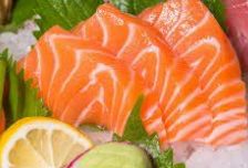 Salmon sashimi