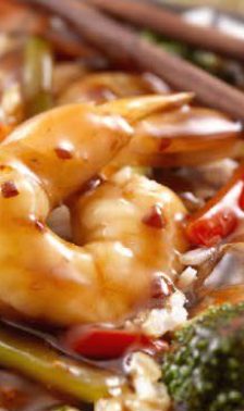 Teriyaki shrimp bowl